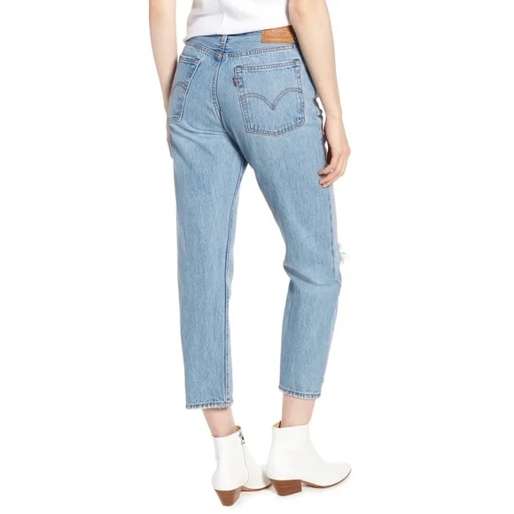 Wedgie Straight Ripped Jeans - High Rise - Picture 3 of 7